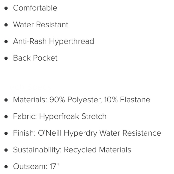 NWOT O’Neill Hyperfreak Dreamweaver Boardshorts, 27 - Picture 15 of 16